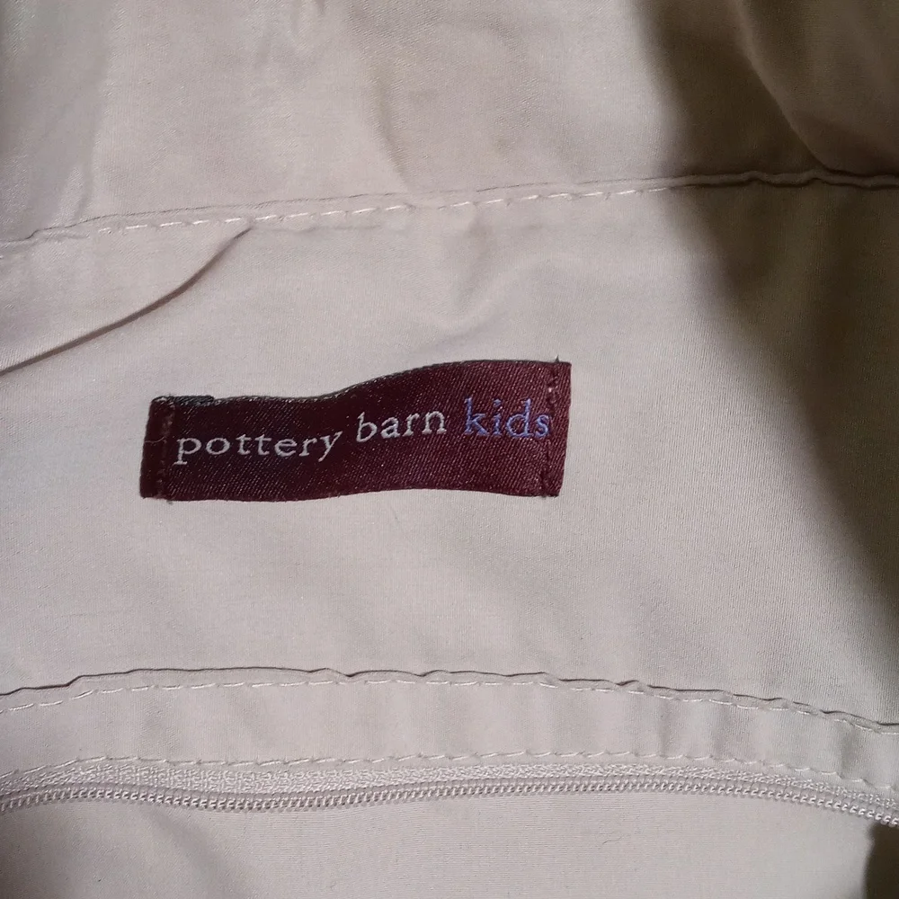 Women's Pottery Barn Kids chocolate brown zip top diaper tote 20